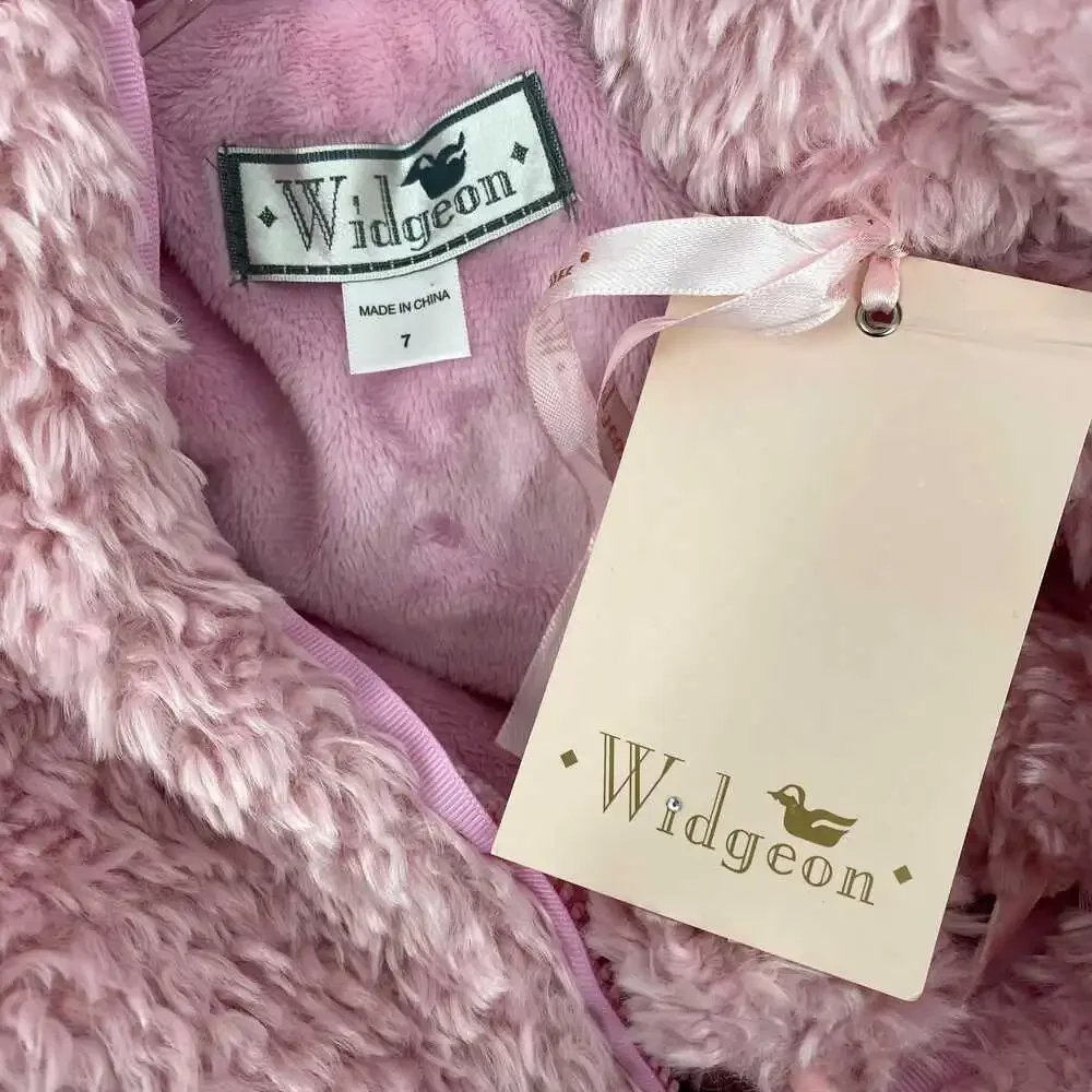 Widgeon Pink Synthetic Girls Pea Coat | Size 7